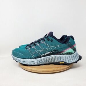 Merrell Moab Flight Trail Shoes Womens 9.5 Lace Up Vibram Hiking Running Sneaker